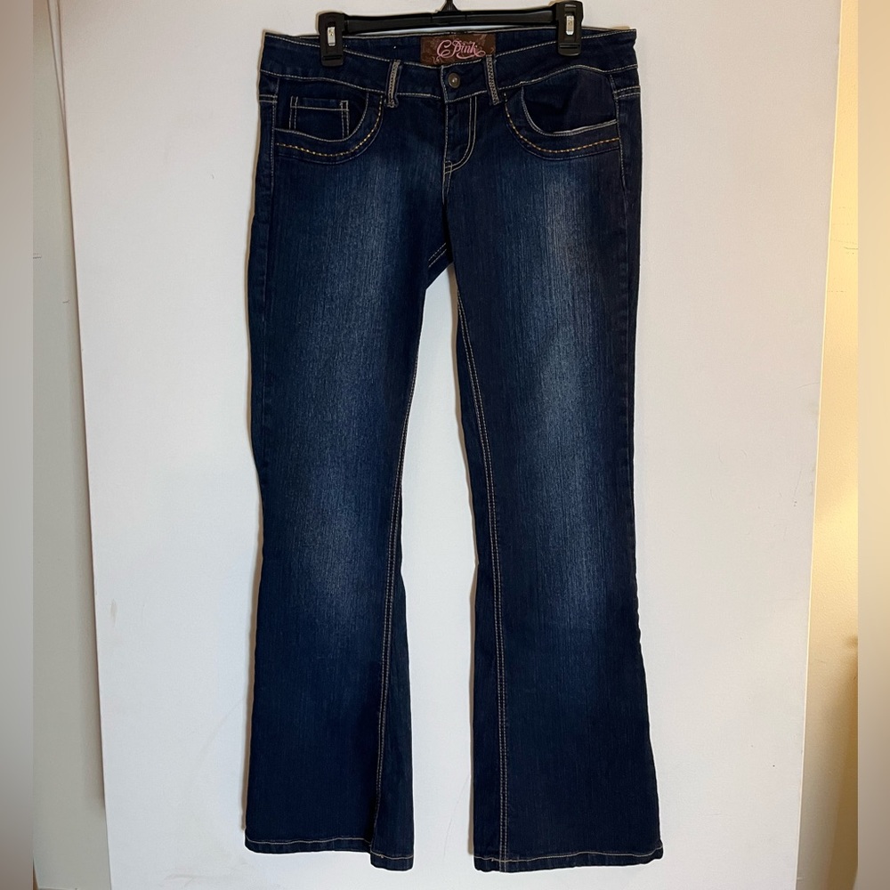 CPink Women’s Jeans Size 11 boot cut detailed stitching on pockets